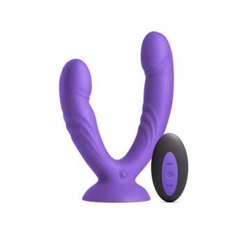 INYA DUET VIBRATING DOUBLE DILDO W/REMOTE PURP